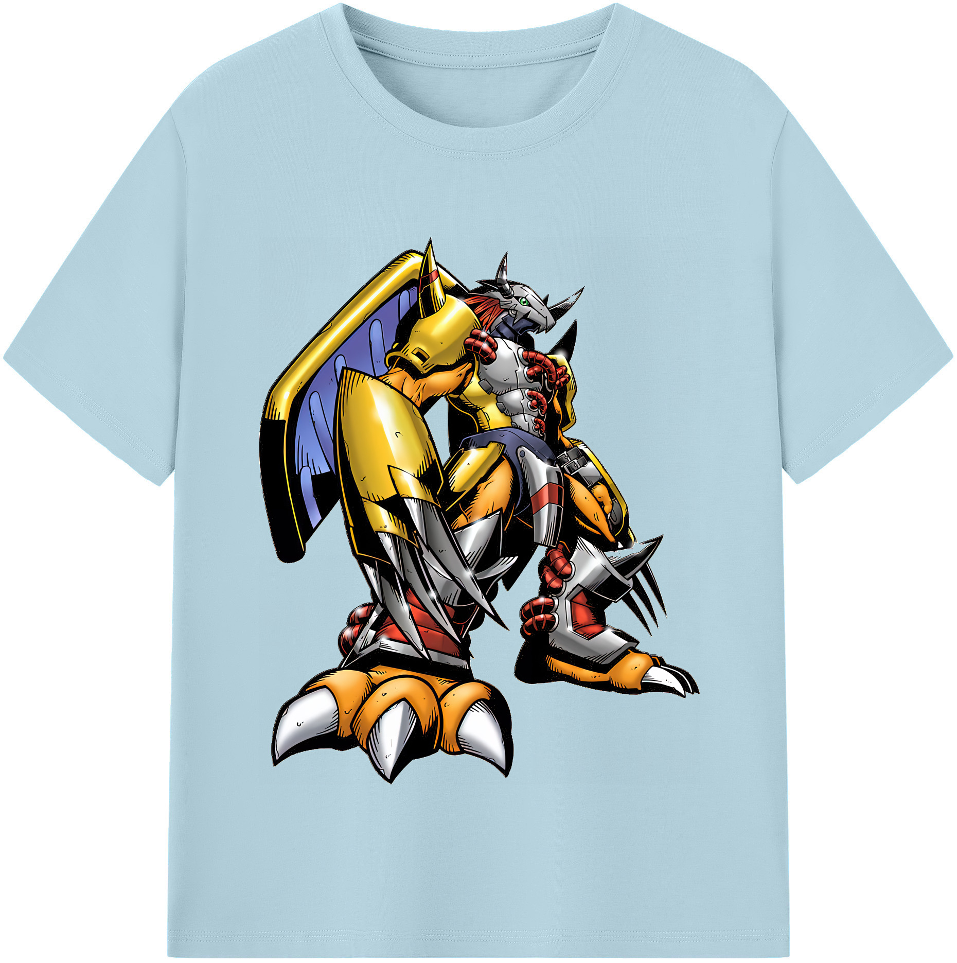 （画像用） Digimon デジタルモンスター/デジモン 綿100％半袖Tシャツ（フロントプリント）